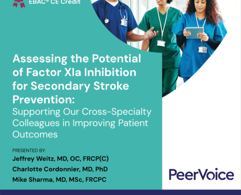 PeerVoice Promotional Visual for Factor XIa educational opportunity