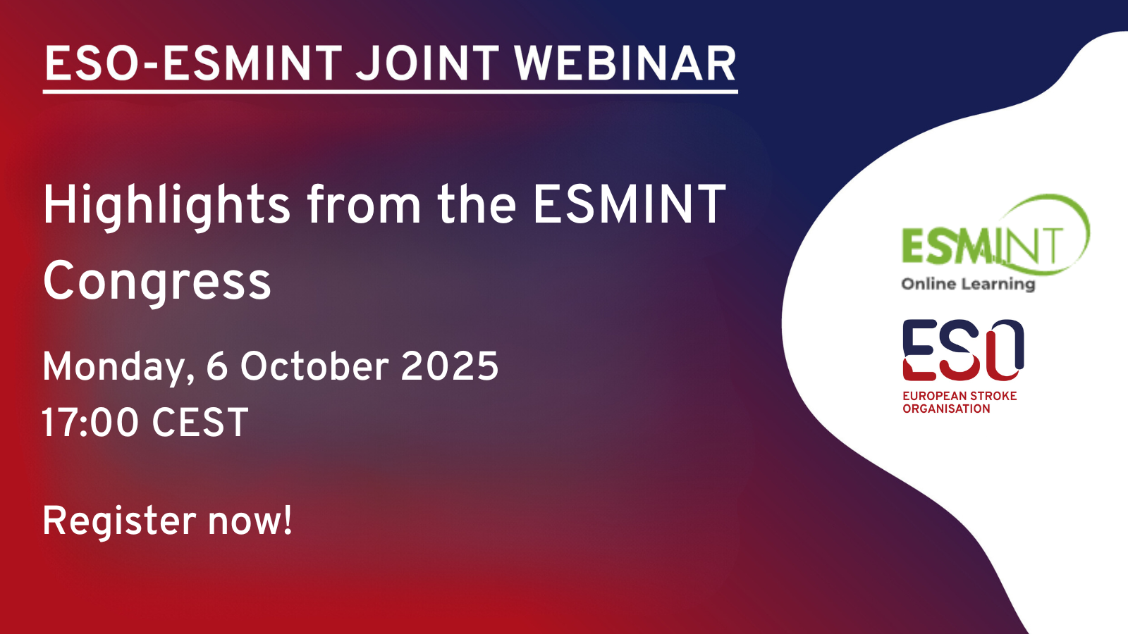 Joint ESMINT-ESO Webinar: Highlights from the ESMINT Congress