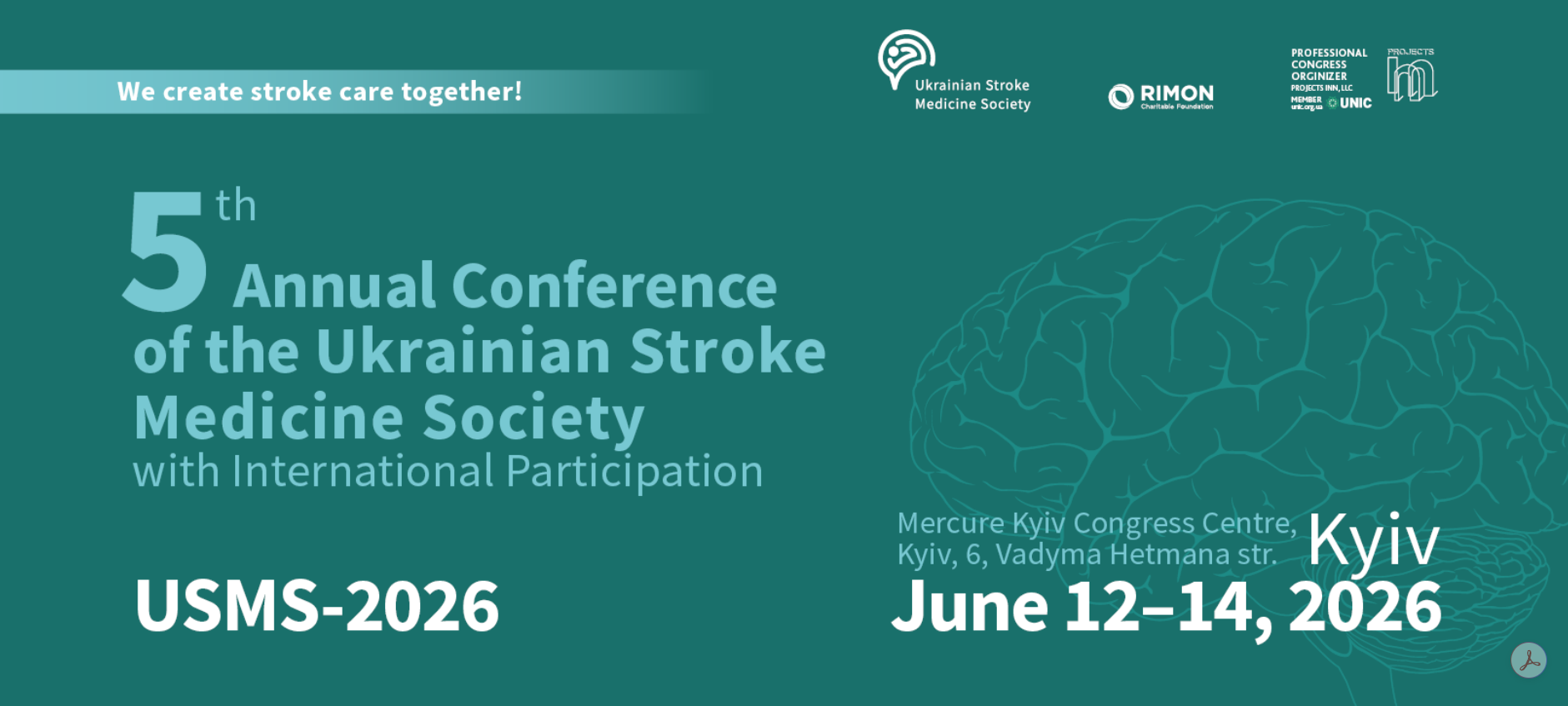 5th Annual Scientific and Practical Conference of the Ukrainian Society of Stroke Medicine