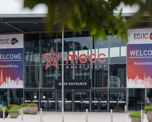 MECC congress centre ESOC 2026 Welcome Signage