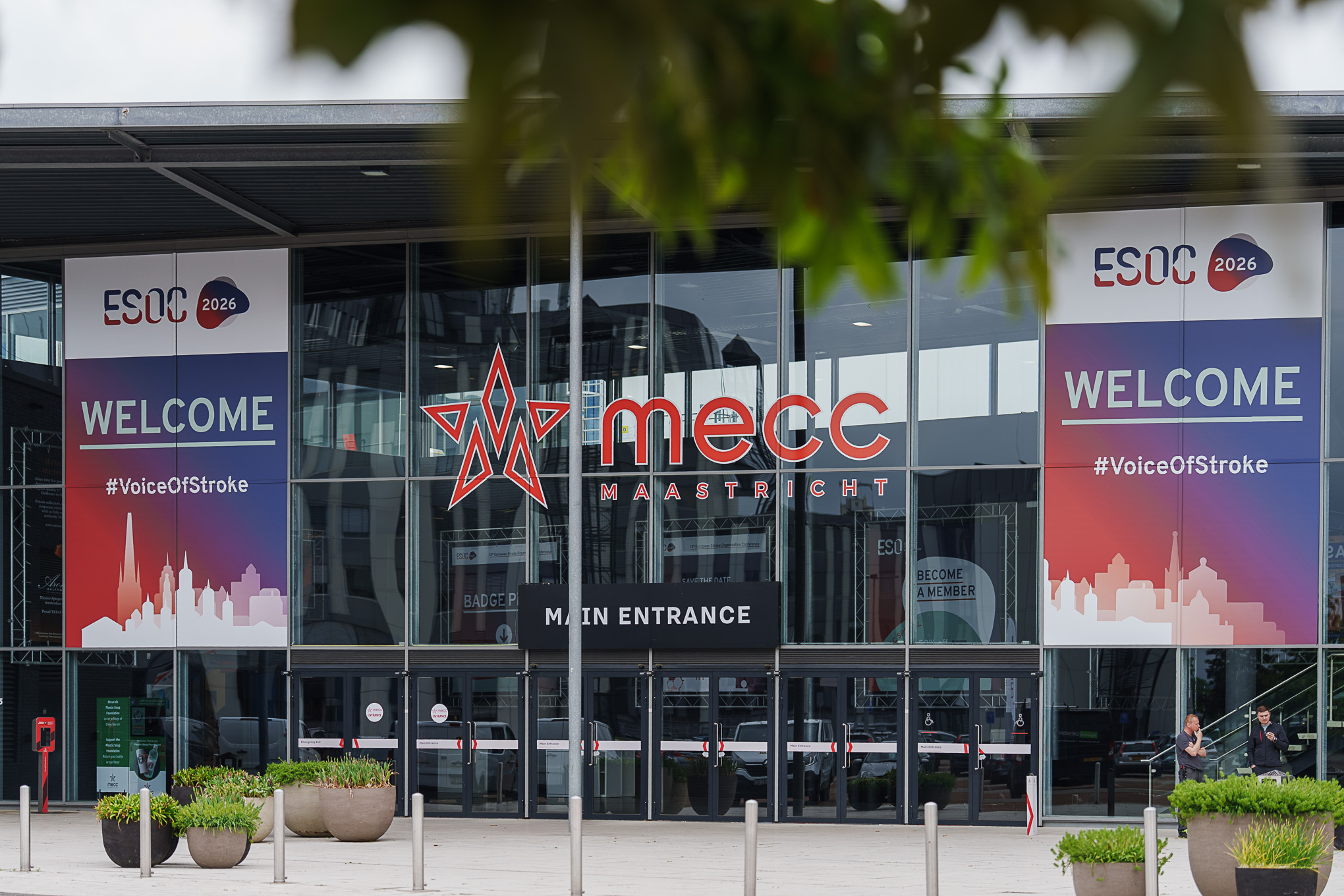 MECC congress centre ESOC 2026 Welcome Signage