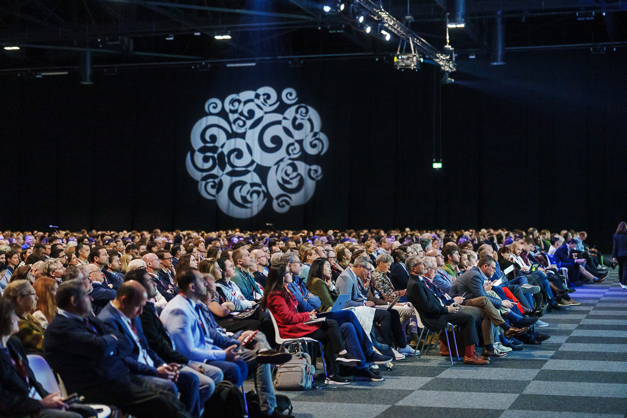 A full lecture room at ESOC 2026 session