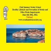 32nd Summer Stroke School - Healthy Lifestyle and Prevention of Stroke and Other brain Impairments (Croatian Stroke Society)