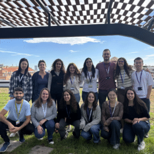 Team photo on the roof