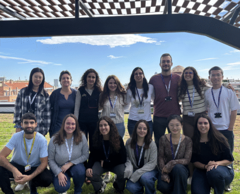 Team photo on the roof