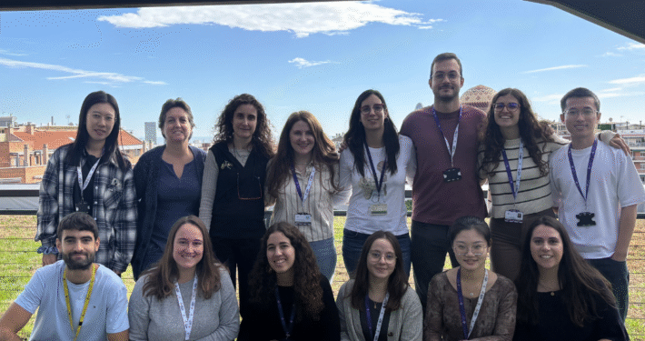 Team photo on the roof
