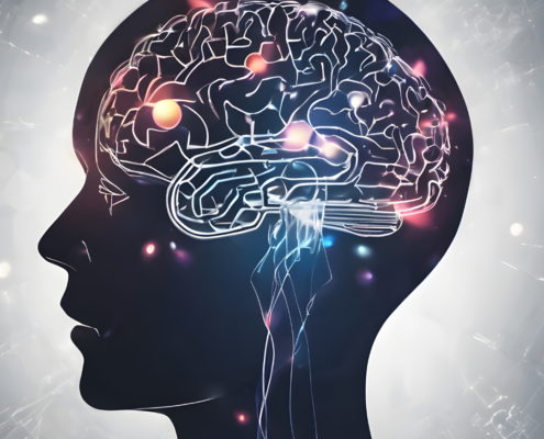 creative visual of human brain