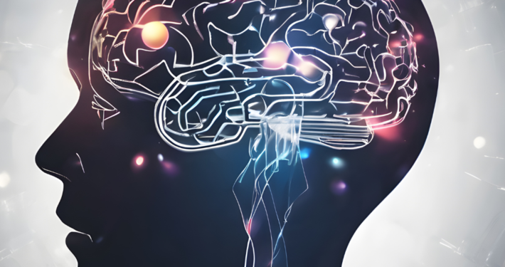 creative visual of human brain