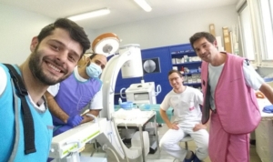 Dr Ionescu personal archive photographs from the 2020 ESO Department-to-Department Visit Programme at the Centre Hospitalier Universitaire Dupuytren, Interventional Neuroradiology Department, Limoges, France